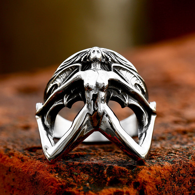 Gothic Stainless Steel Devil Ring