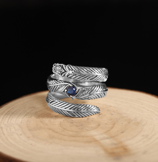 Sterling Silver Leaf Ring