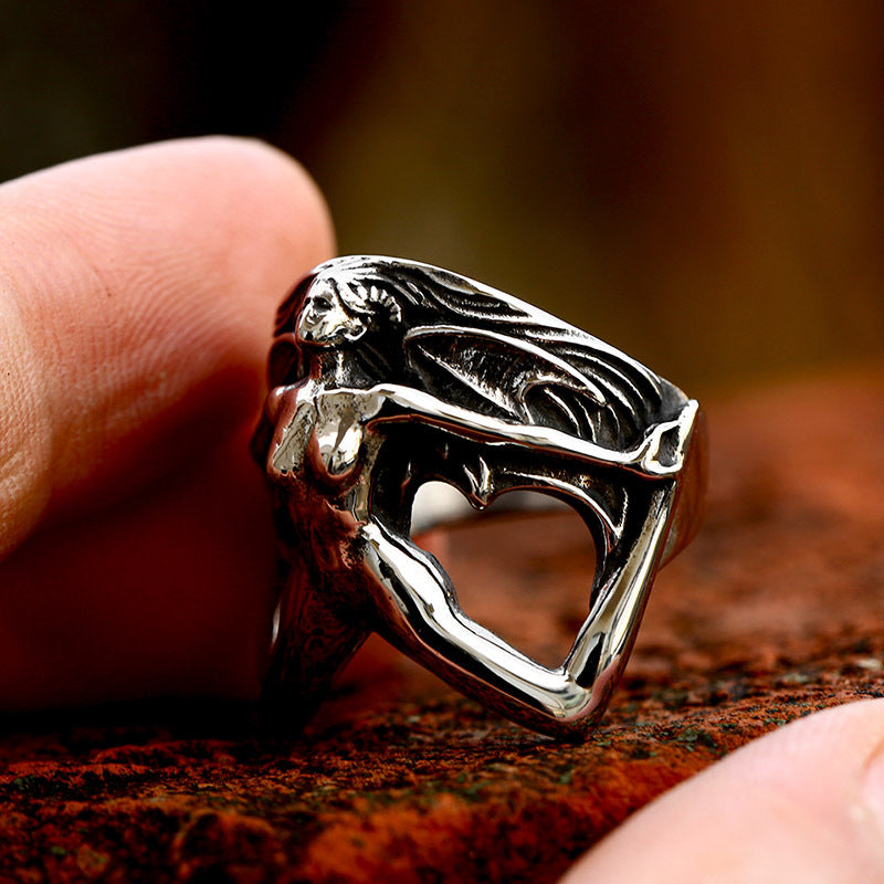 Gothic Stainless Steel Devil Ring