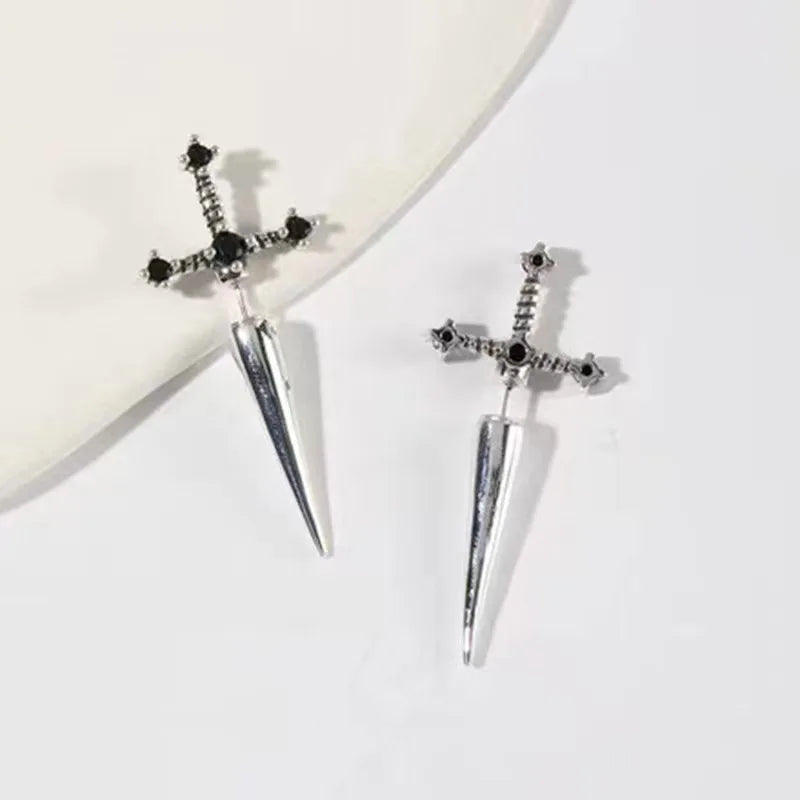 dagger earrings unisex