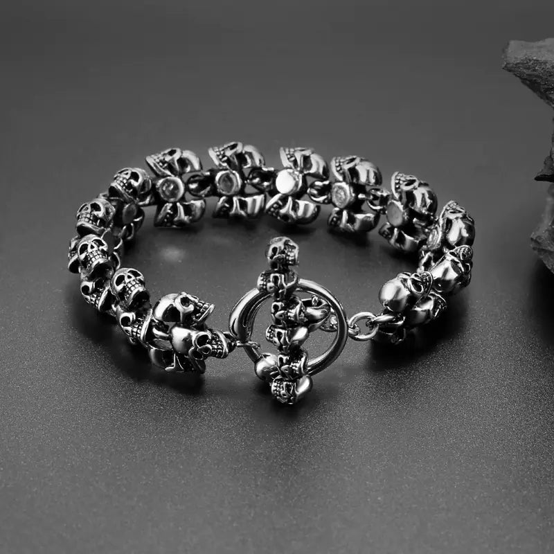 Vintage Gothic Punk Bracelet for Men