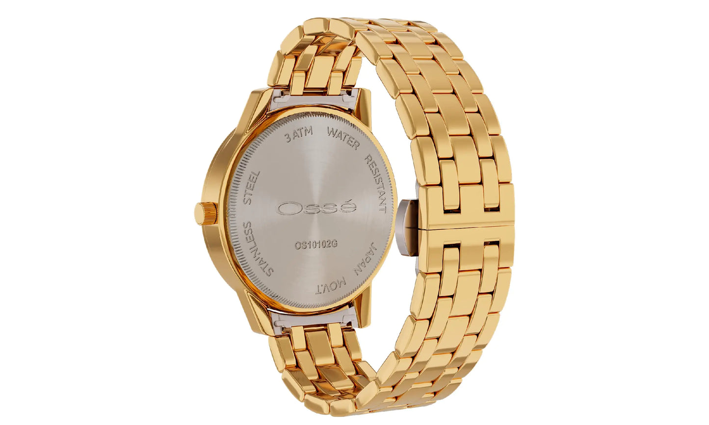 Osse Men's Wristwatch gold black dial