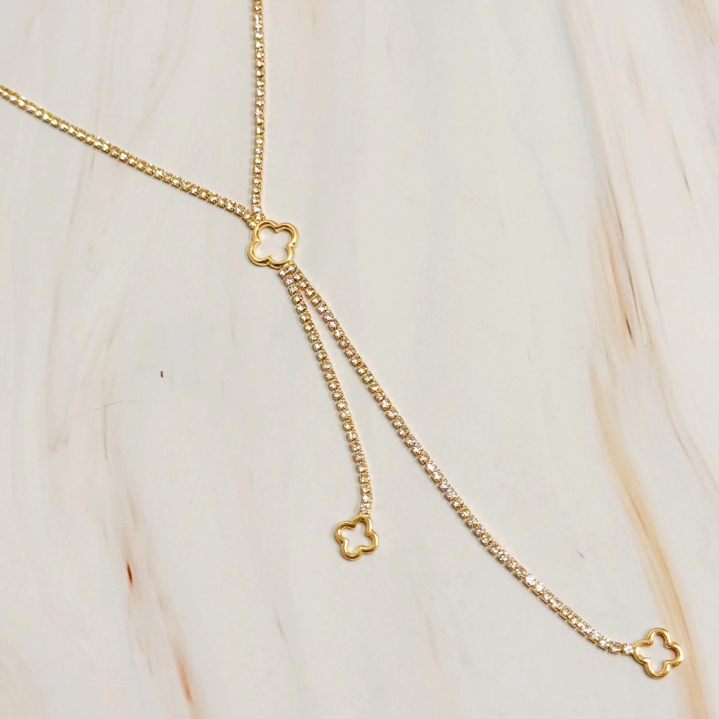 Clover Y-Drop Necklace
