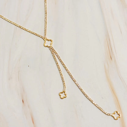Clover Y-Drop Necklace