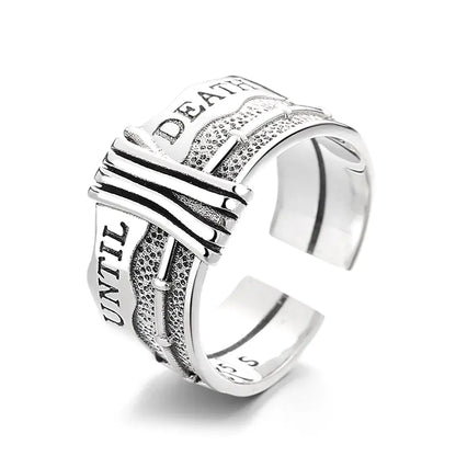 Sterling Silver Vintage Distressed Ring