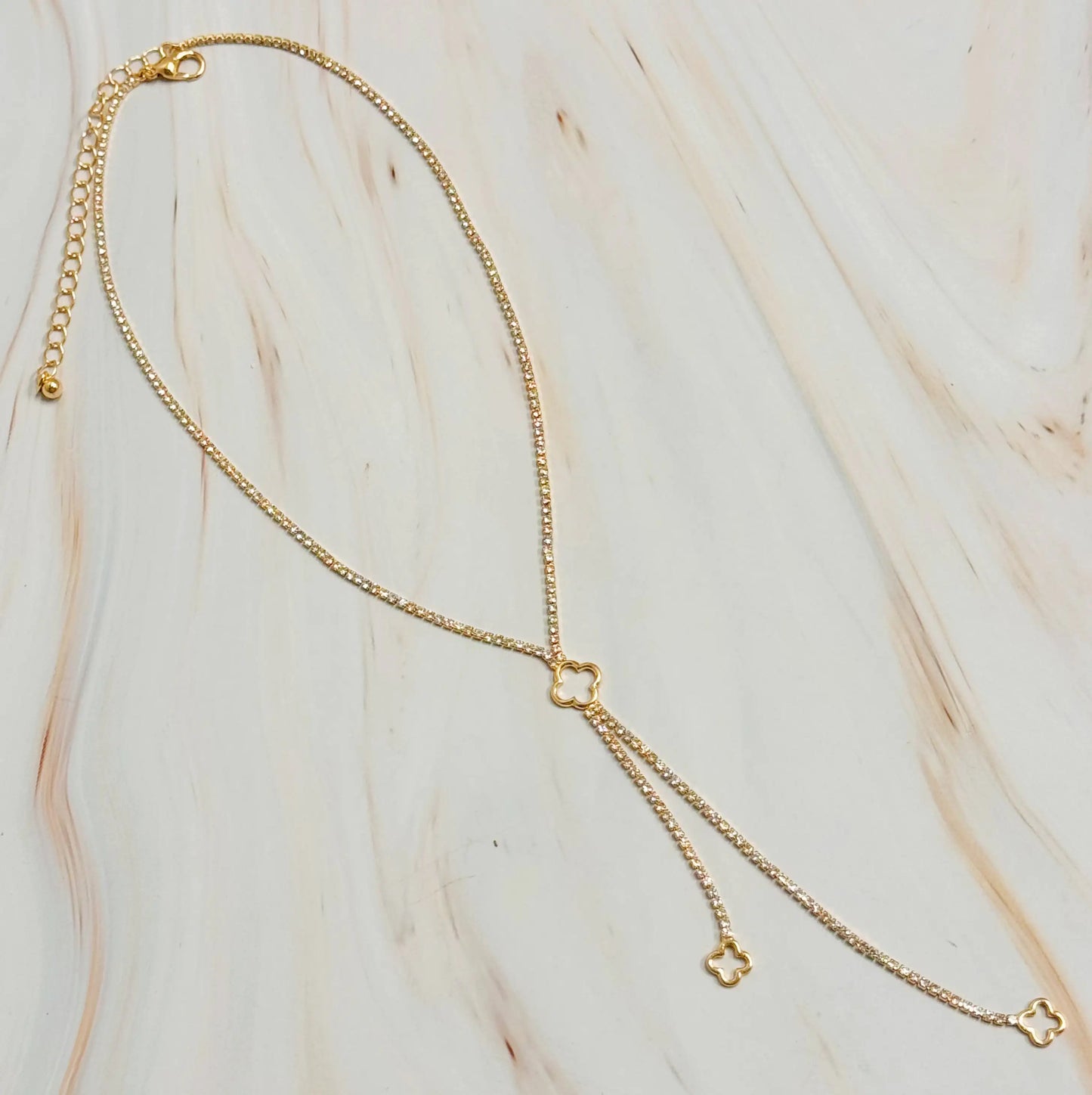 Clover Y-Drop Necklace
