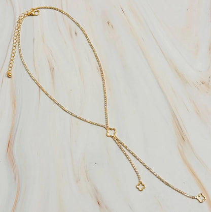 Clover Y-Drop Necklace