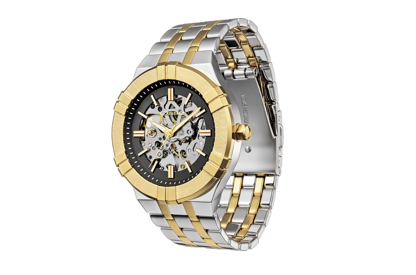 Osse Men's Wristwatch black and gold dial