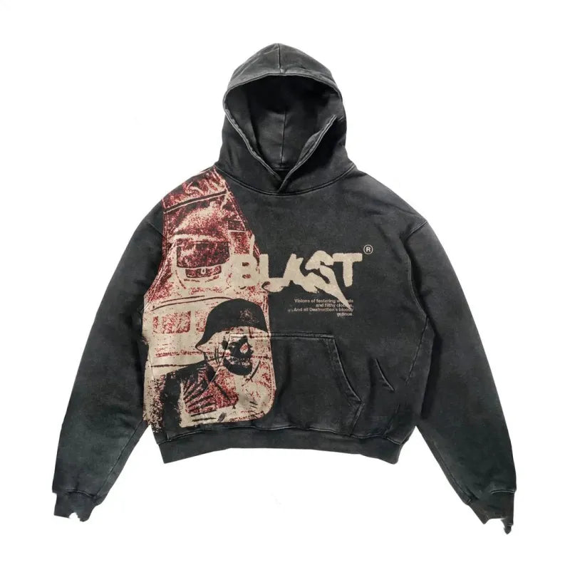 Retro Y2K Hoodie Gothic