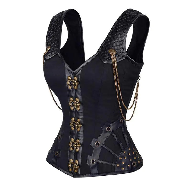 Gothic Corset Shaping Top Vest