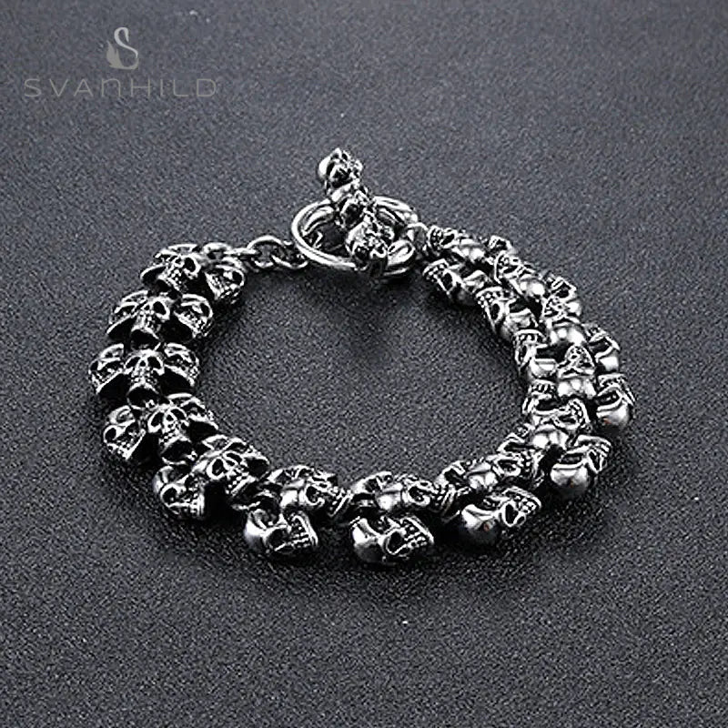 Vintage Gothic Punk Bracelet for Men