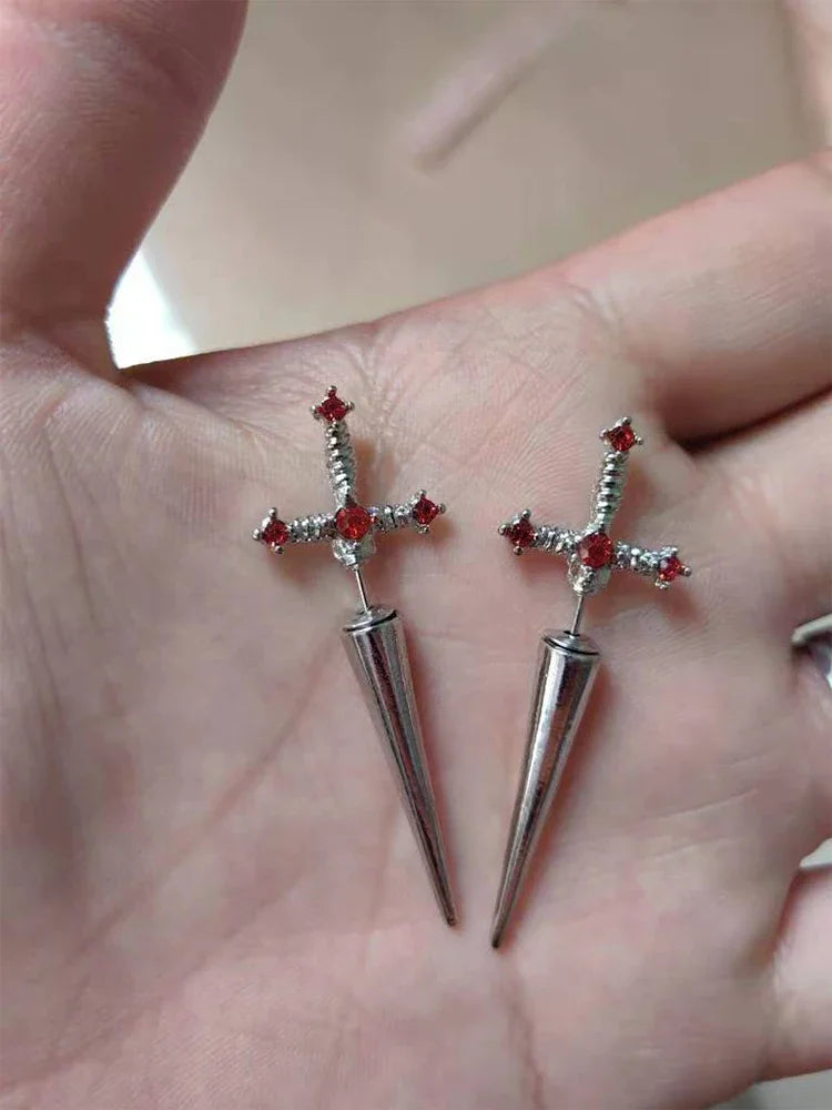 dagger earrings unisex