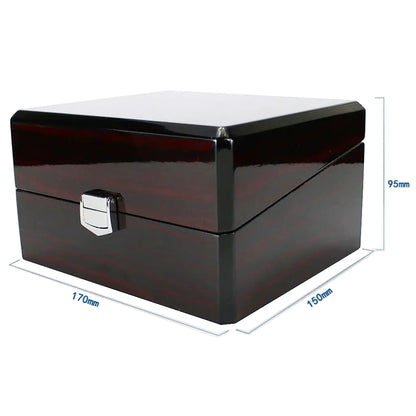 Custom High-Gloss Wooden Jewelry and Watch Box
